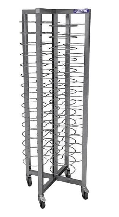 Шпилька-тележка для тарелок на колесах КАМИК Шп-430077 Тележки тепловые