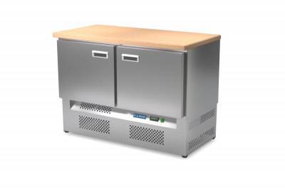 Стол холодильный кондитерский (нижний агрегат, столешница из массива) с 2 дверями КАМИК СО-44343 Столы производственные