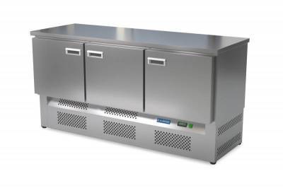Стол холодильный кондитерский (нижний агрегат, столешница из нержавейки) с 3 дверями КАМИК СО-44351 Столы производственные